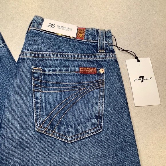 7 For All Mankind Jeans 26X35 Modern Dojo Havana! - Picture 3 of 7